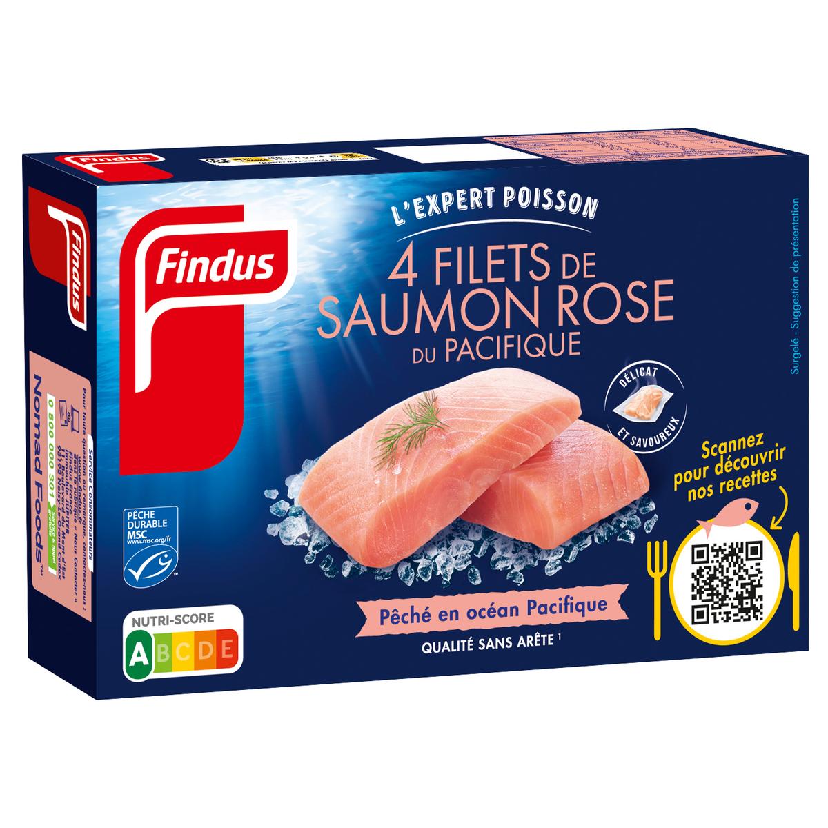 FINDUS Filets de Saumon Rose Pack de 4 400 g