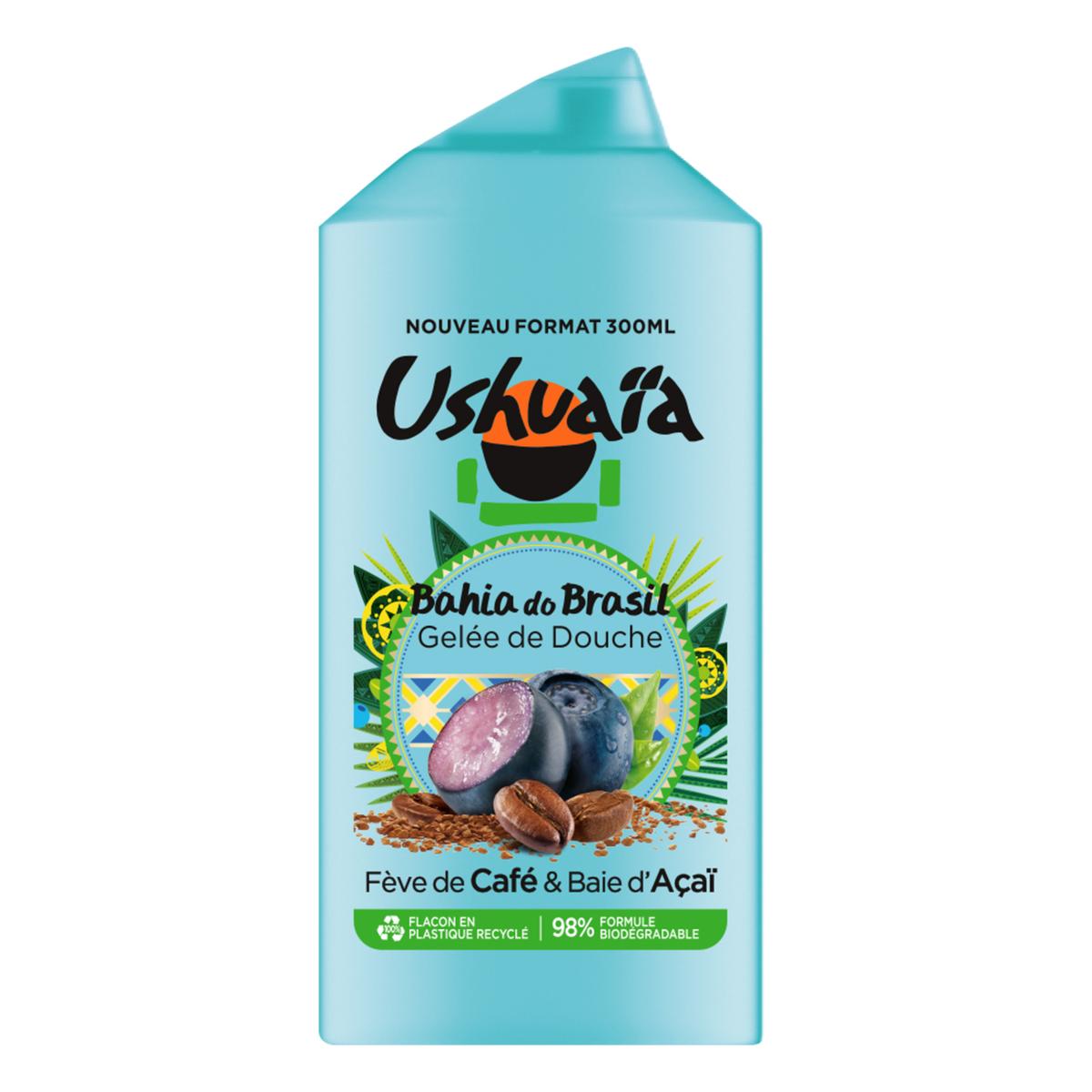 USHUAIA Gel Douche Bahia Café & Baie d'Açaï 300 ml