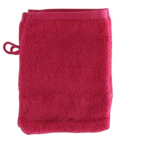 Gant de toilette fuchsia 100% coton 15x21 cm TEX HOME