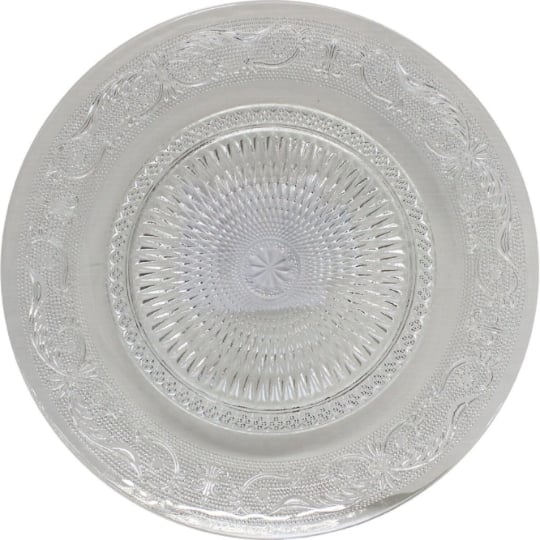 Assiette plate verre transparente CARREFOUR HOME