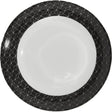 Assiette creuse 20cm blanc / noir en porcelaine PETITE COLLECTION