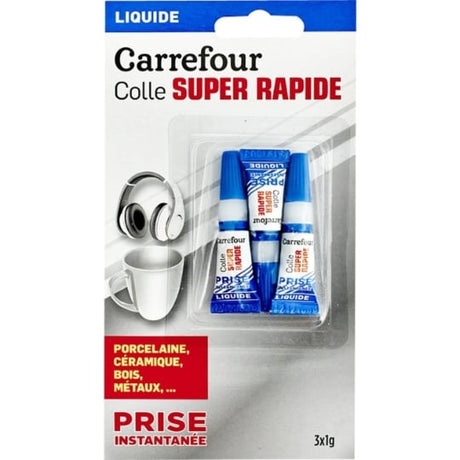 Colle instantatnée liquide 3x1g CARREFOUR