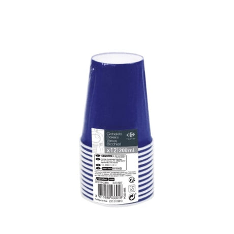 Gobelet carton bleu nuit CARREFOUR HOME