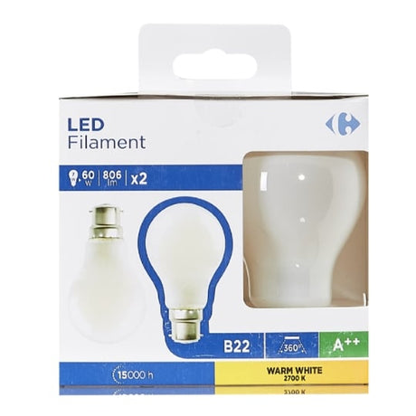 Ampoule LED B22 60W CARREFOUR