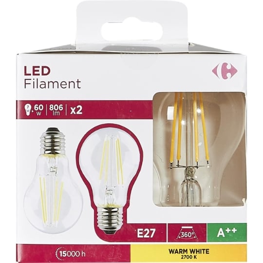 Ampoule LED 7W E27 CARREFOUR