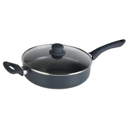 Sauteuse Ø 26 cm avec couvercle - en aluminium gris CARREFOUR HOME