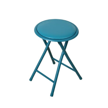 Tabouret pliant 30x30x45 cm -bleu CARREFOUR HOME