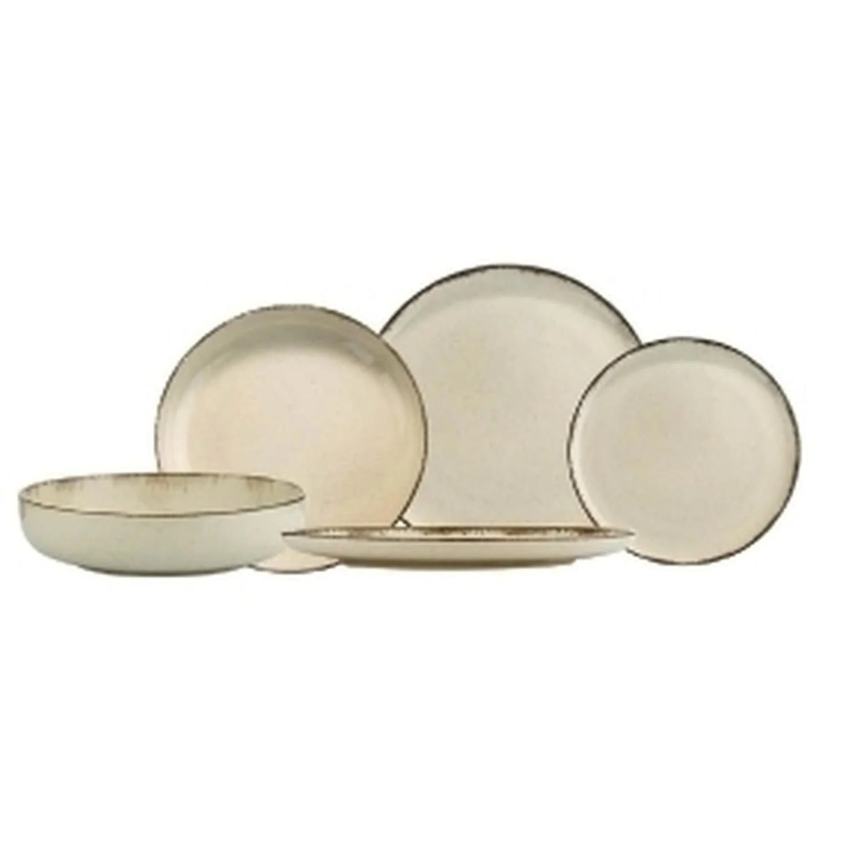 CARREFOUR HOME Assiette en Porcelaine 28 cm Lot de 3