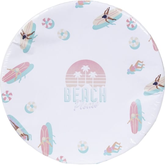 Assiette blanc 23 cm Beach Please CARREFOUR HOME