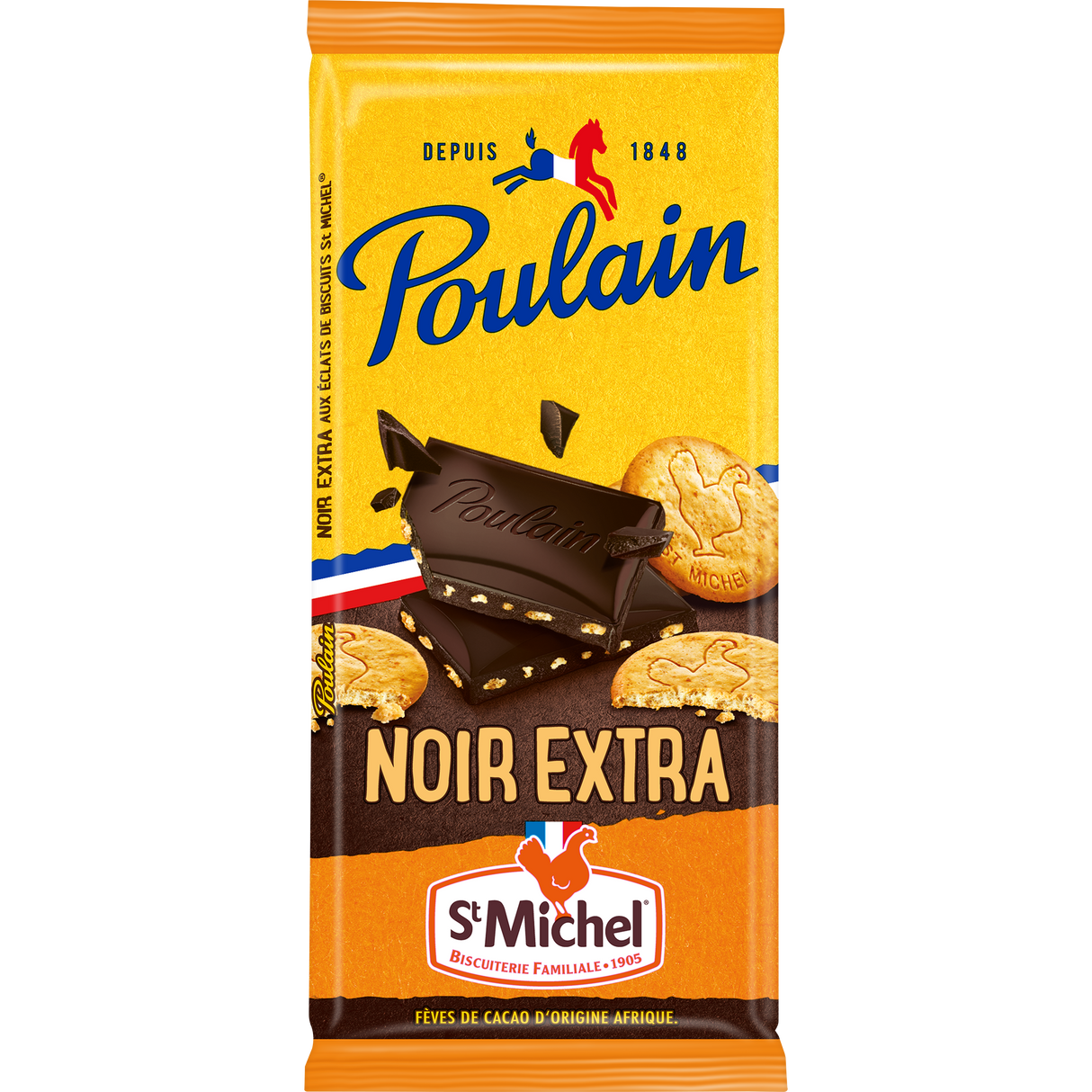 POULAIN Noir Extra St Michel Lot de 2 190g