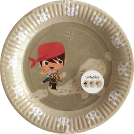 Assiette pirate carte au trésor