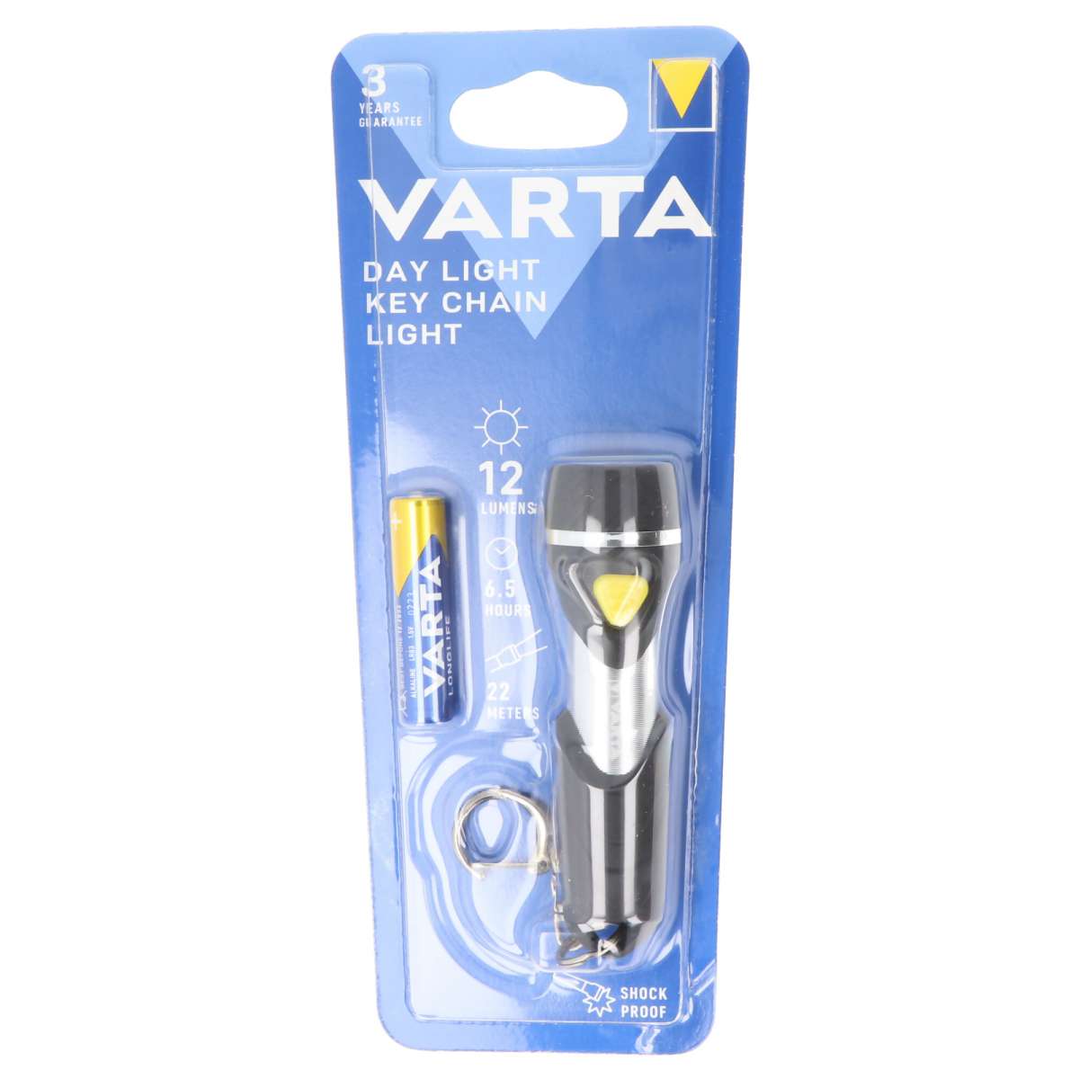 VARTA Day Light Porte-Clés LED avec Pile AAA