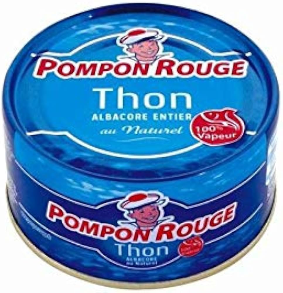 POMPON ROUGE Thon Albacore au Naturel Format 3/1 2400g