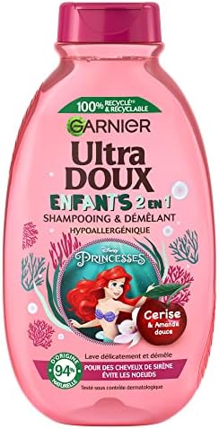 ULTRA DOUX Shampooing & Démêlant Disney Enfants Cerise-Amande Douce 300 ml