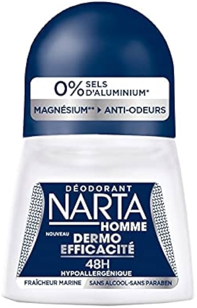 NARTA Déodorant Roll-On Magnésium Protect Hypoallergénique Homme 50 ml