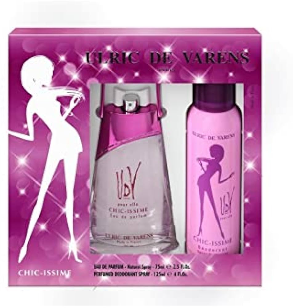 UDV Coffret Chic-Issime pour Femme EDP 75 ml + Déodorant 125 ml