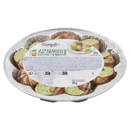 PP BLANC Escargots Préparés Lot de 12 89 g