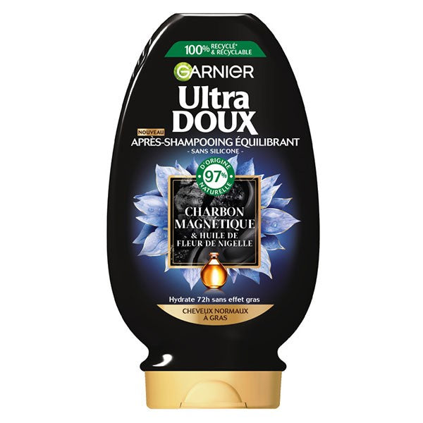 ULTRA DOUX Après-Shampooing au Charbon Magnétique 200 ml