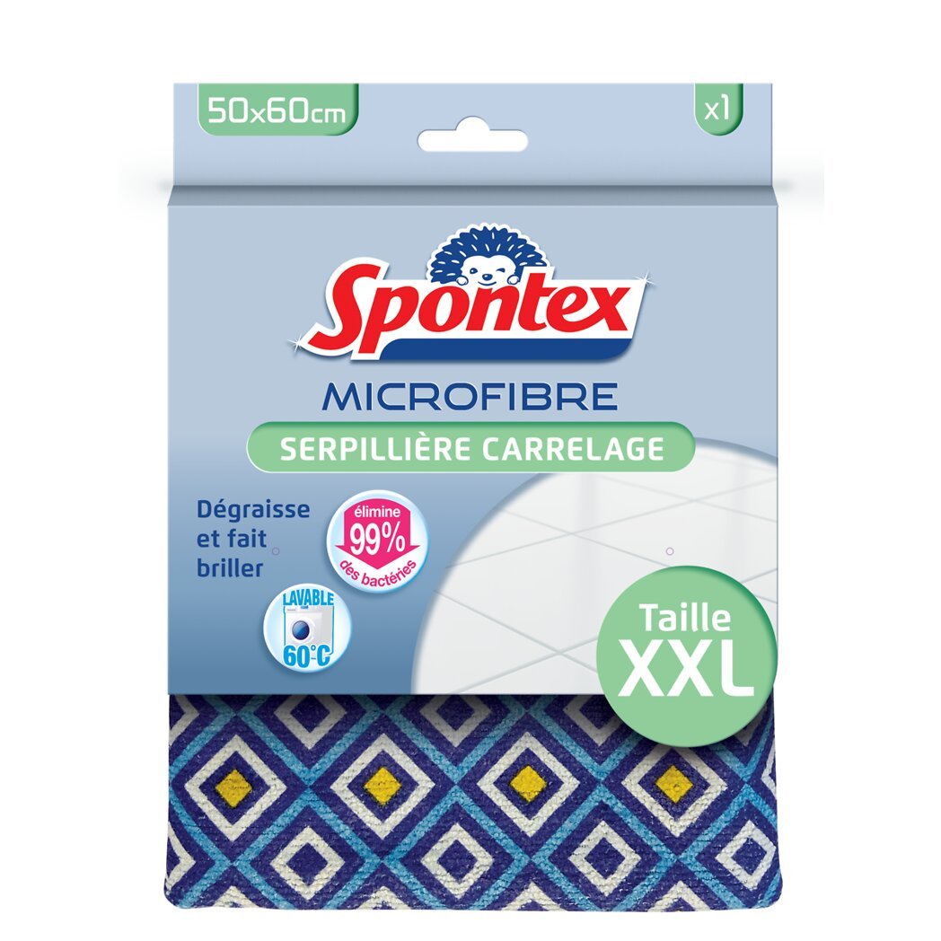 SPONTEX Serpillière Microfibre Carrelage XXL