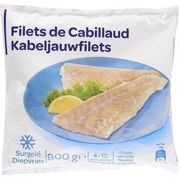 PP BLANC Filet de Cabillaud 800 g