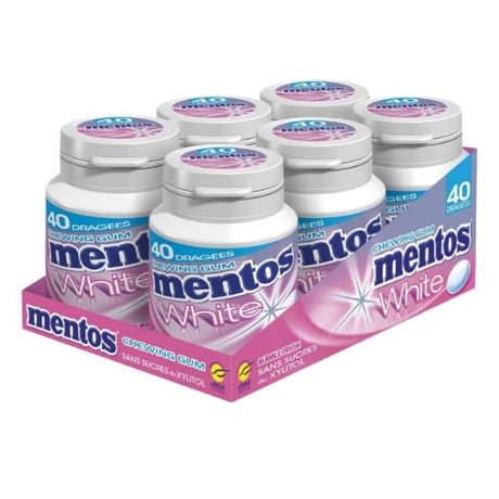 Mentos Gum White Bottle Bubble X 6