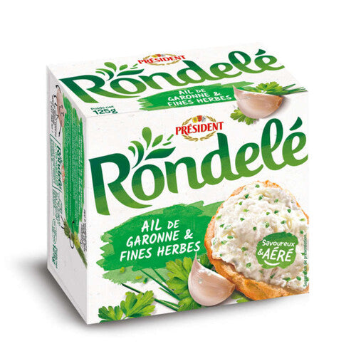 PRÉSIDENT Rondelé Ail & Fines Herbes 125g