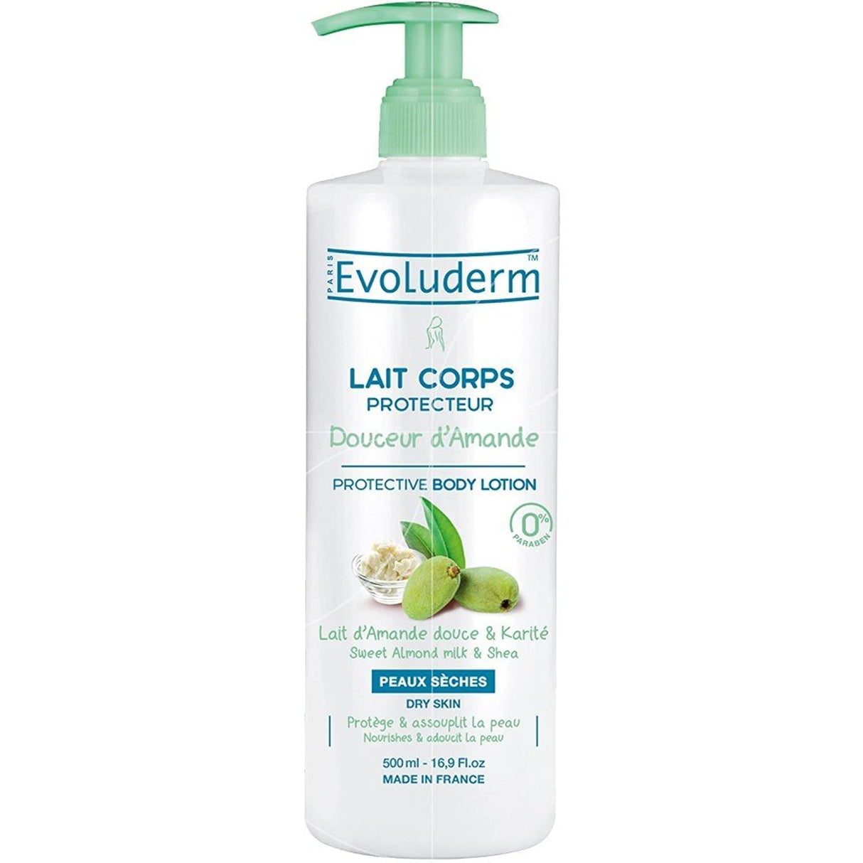 EVOLUDERM Lait Corps Amande 500ml