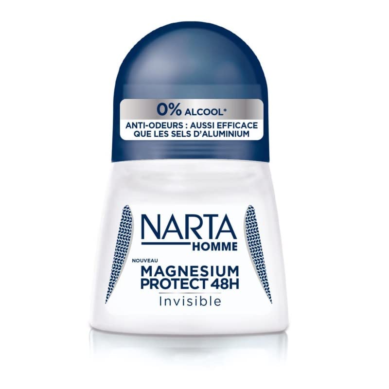 NARTA Déodorant Roll-On Magnesium Protect Invisible Homme 50 ml