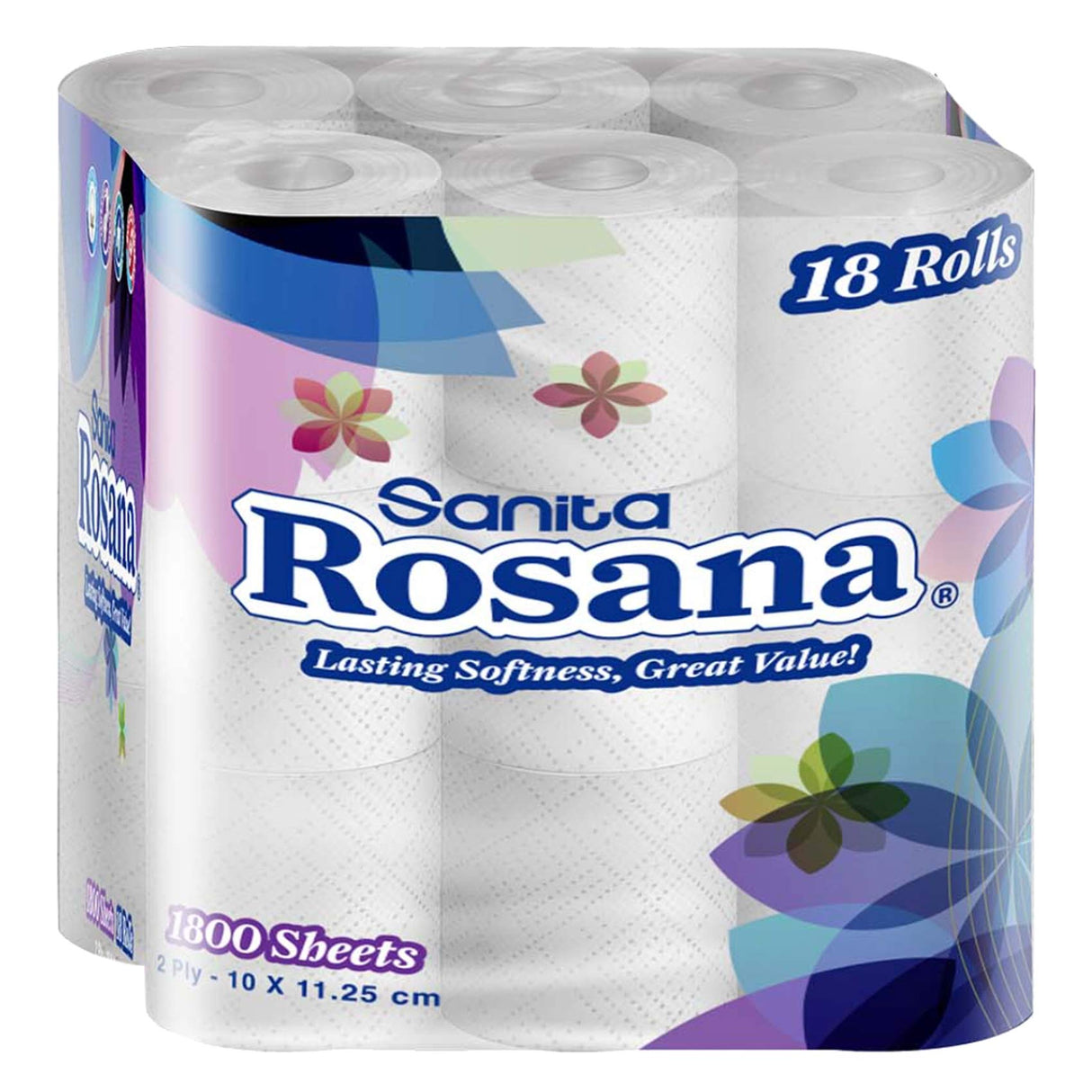 SANITA Papier Toilette Rosana Lot de 18 Rouleaux