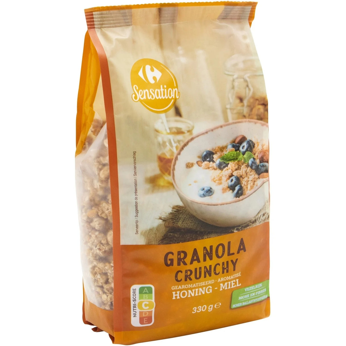 CARREFOUR Céréales Granola Crunchy Miel 330 g