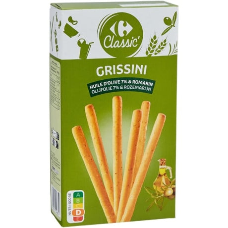 Gressins huile d'olive & romarin CARREFOUR CLASSIC