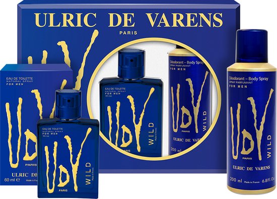 UDV Coffret Wild pour Homme EDT 100 ml + Déodorant 200 ml