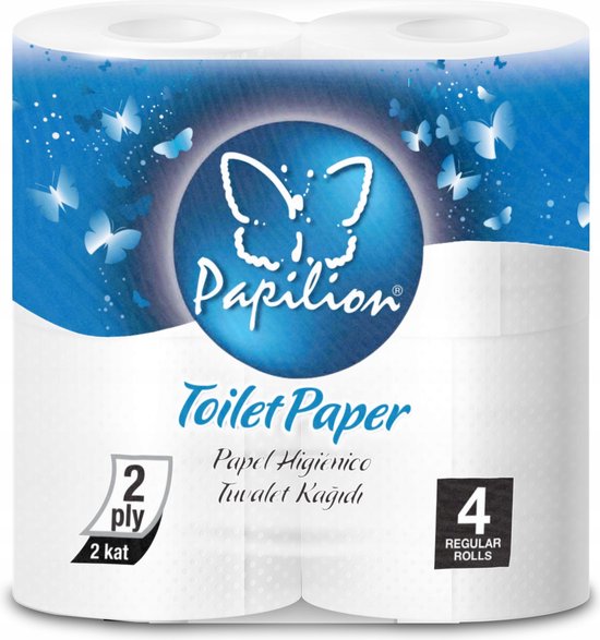 PAPILLON SANTA Papier Toilette Lot de 4 Rouleaux