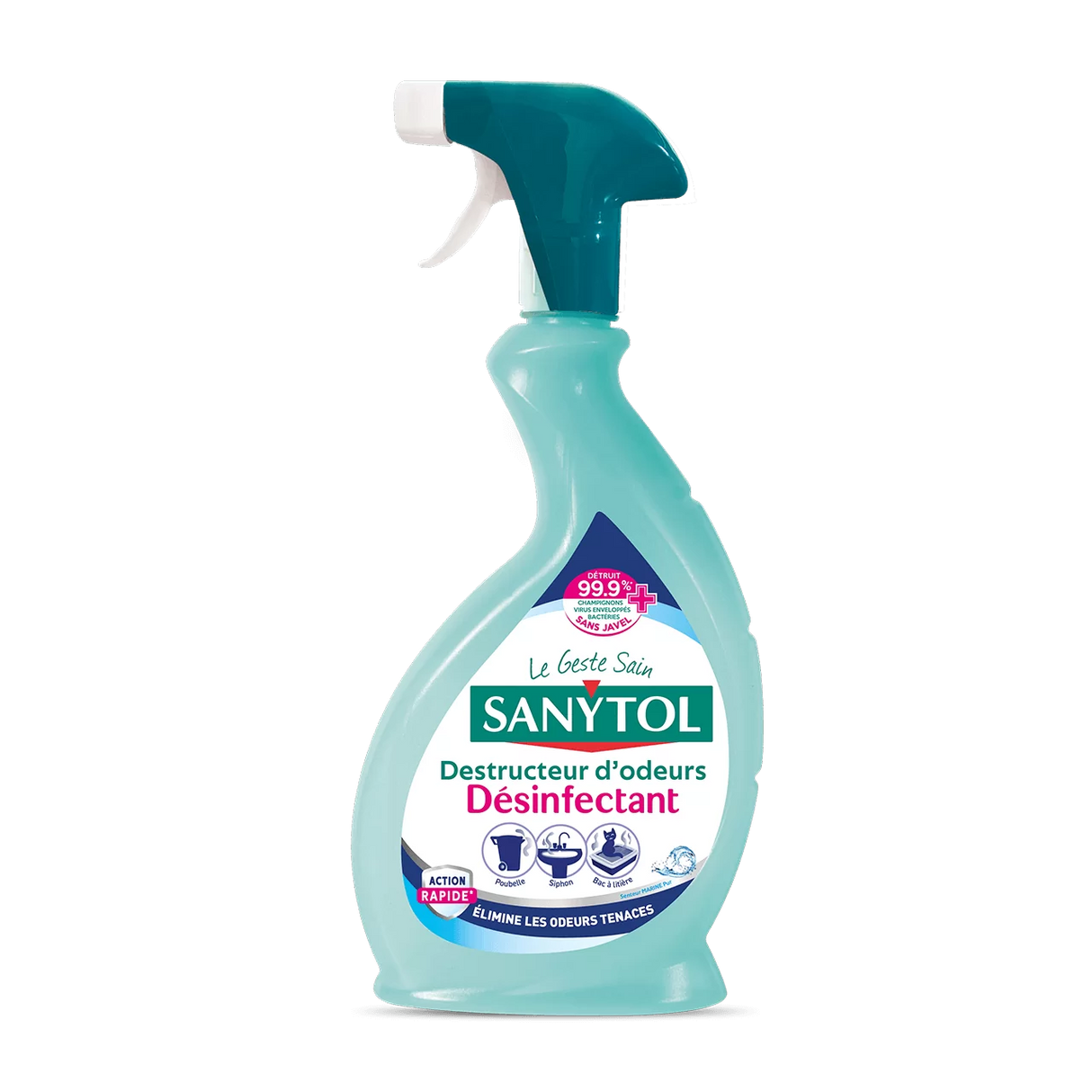 SANYTOL Spray Destructeur d'Odeurs Désinfectant 500 ml