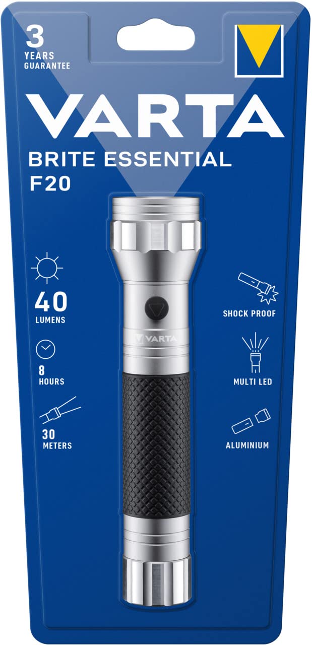 VARTA Brite Essential Torche F20 40 Lumens