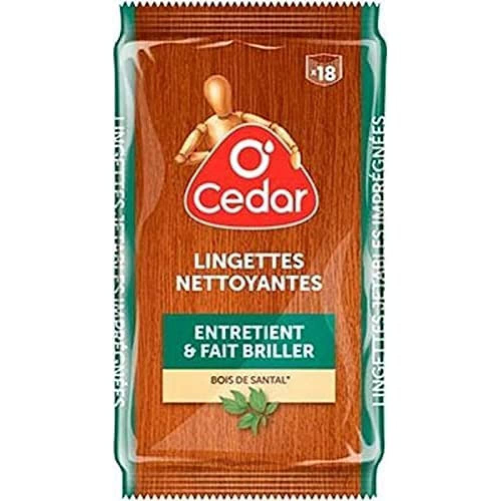 O'CEDAR Lingettes Nettoyantes Lot de 18