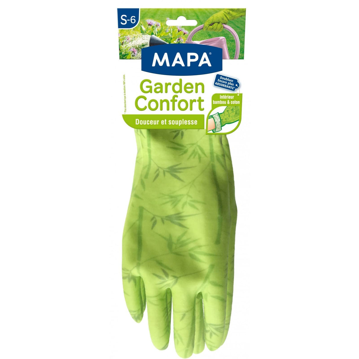 SPONTEX Gants de Jardinage Garden Confort Taille M