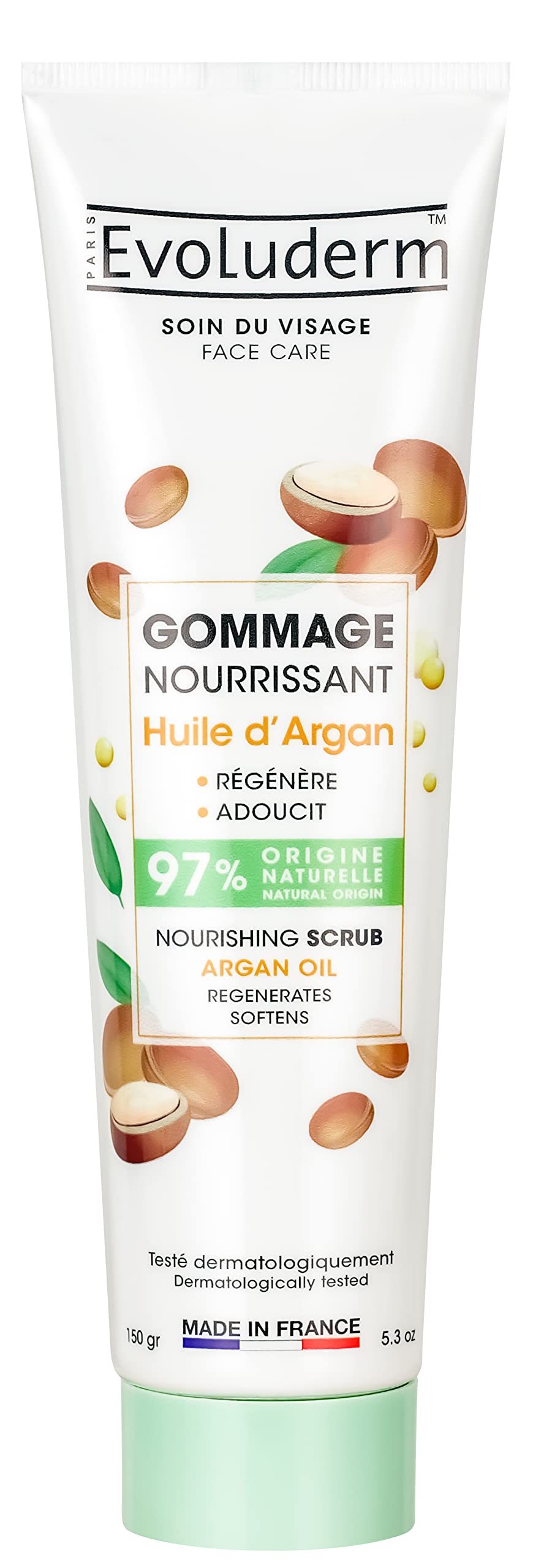 EVOLUDERM Gommage Visage Nourrissant Argan 150 g