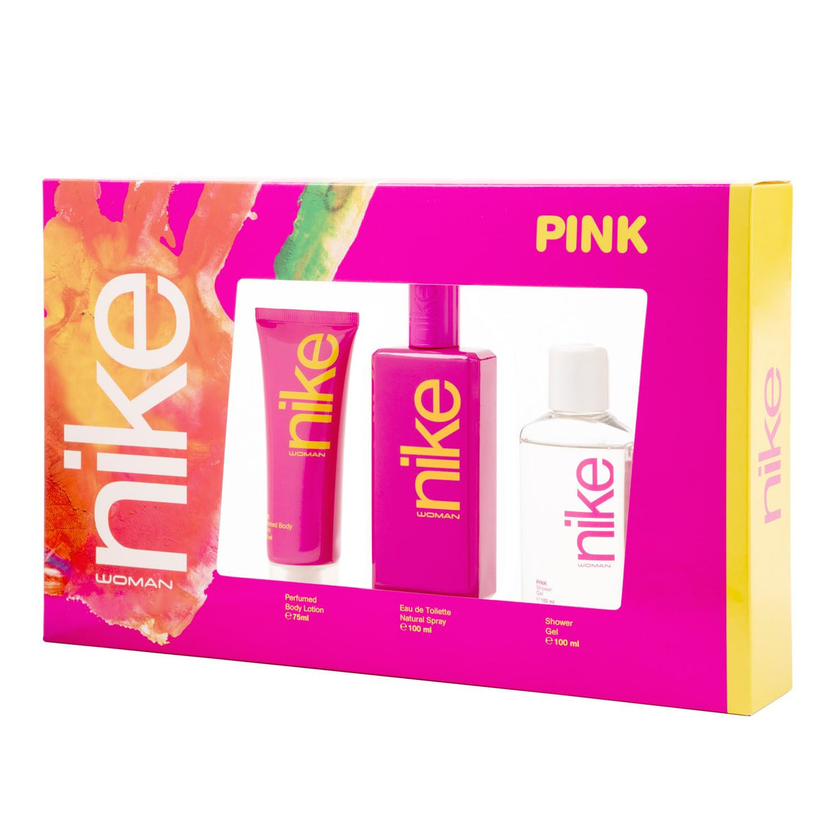 NIKE Pink Woman Coffret EDT 100ml + Gel 75ml + Lotion 75ml