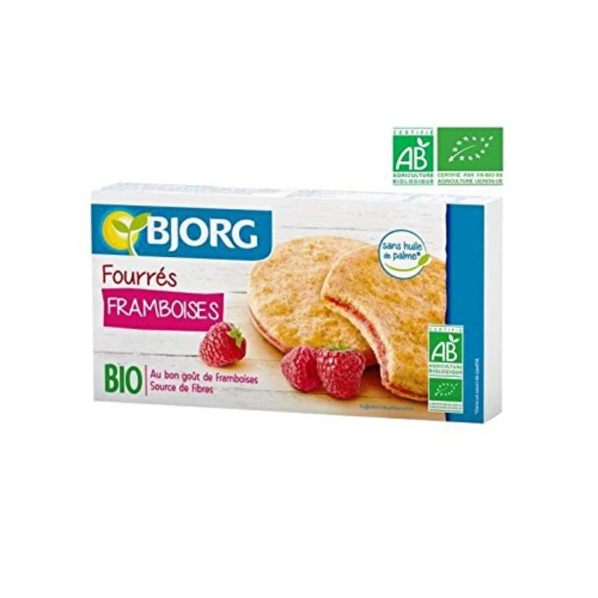 BJORG Biscuits Fourrés à la Framboise 175g