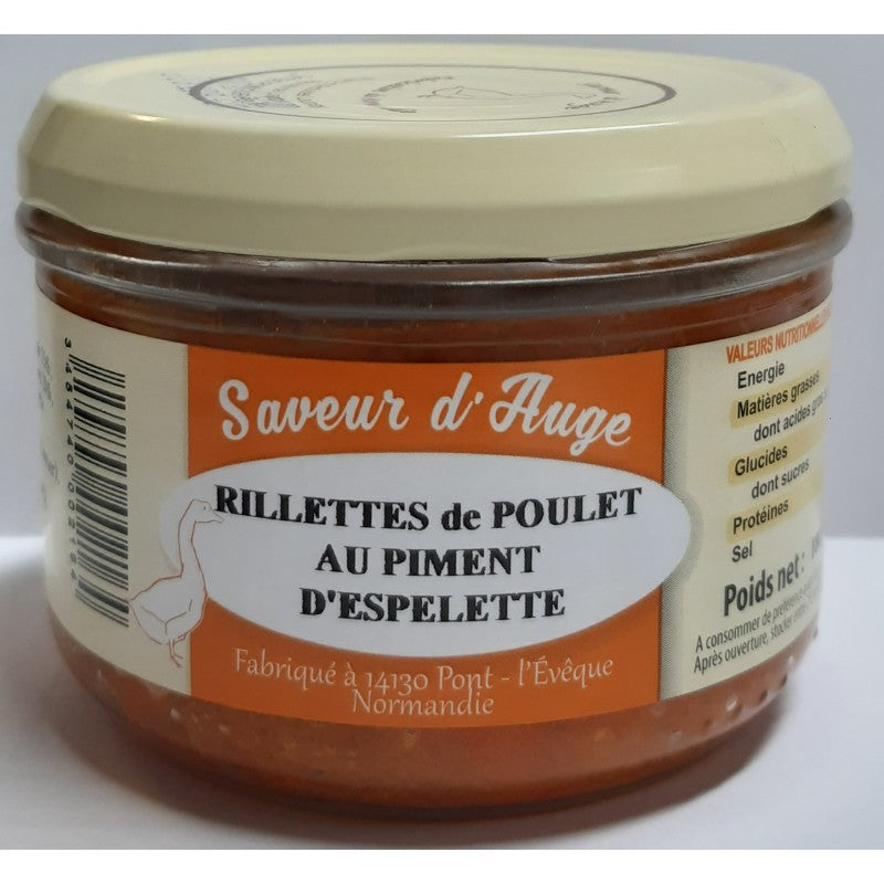 BAHIER Rillettes de Poulet au Piment d'Espelette 120 g