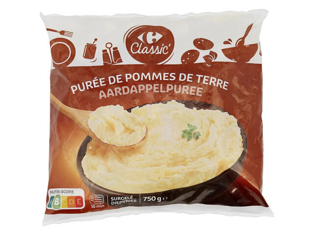 CARREFOUR CLASSIC Purée de Pommes de Terre Surgelée 750 g