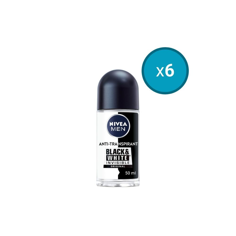 NIVEA Déodorant Bille Black & White Homme 50 ml