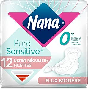 NANA Serviettes Ultra Normal Pure Sensitive Lot de 12