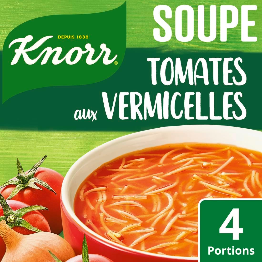 KNORR Soupe Tomate aux Vermicelles 4 Sachets 67g