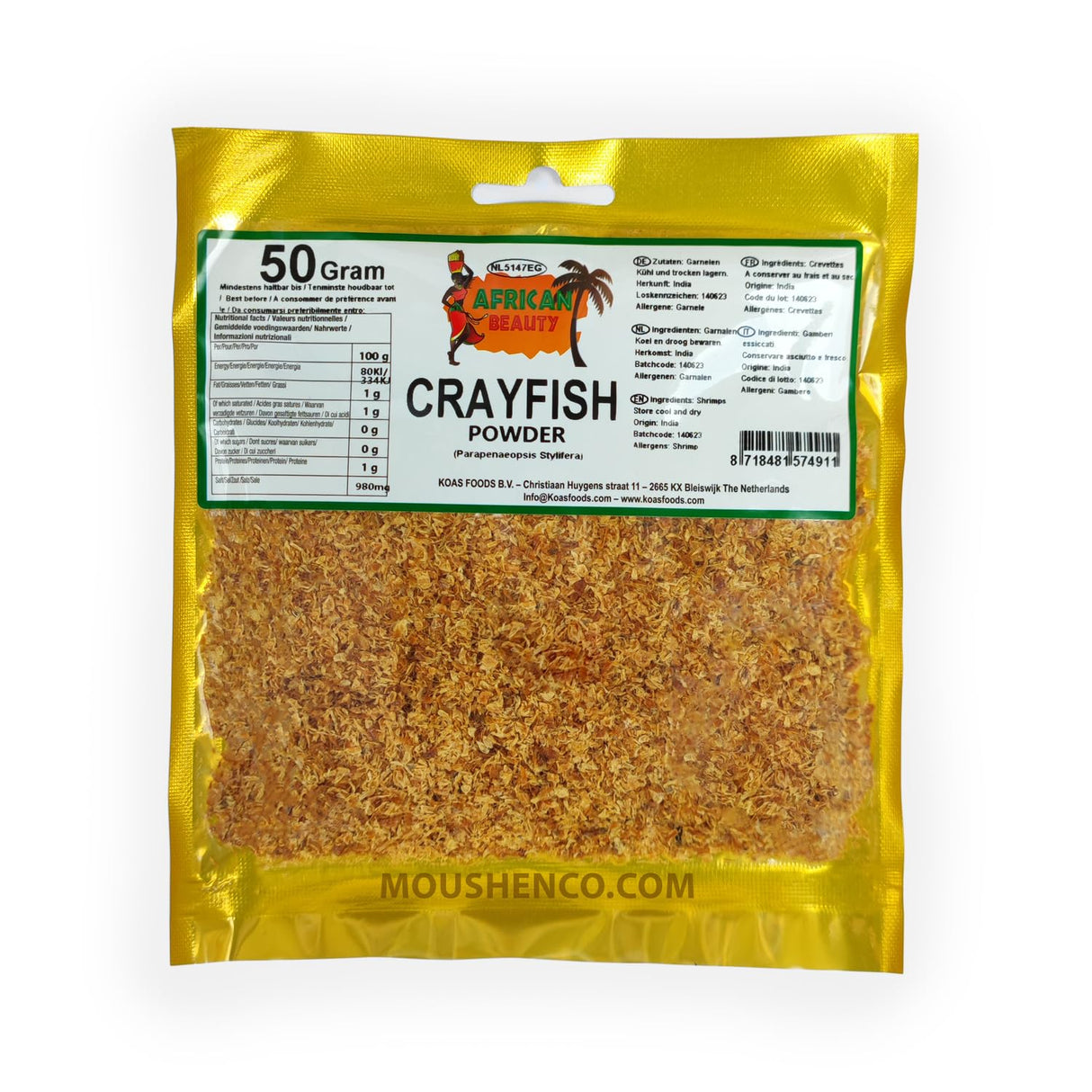 SOUVENIRS D'ICI Poudre de Crevettes 30 g