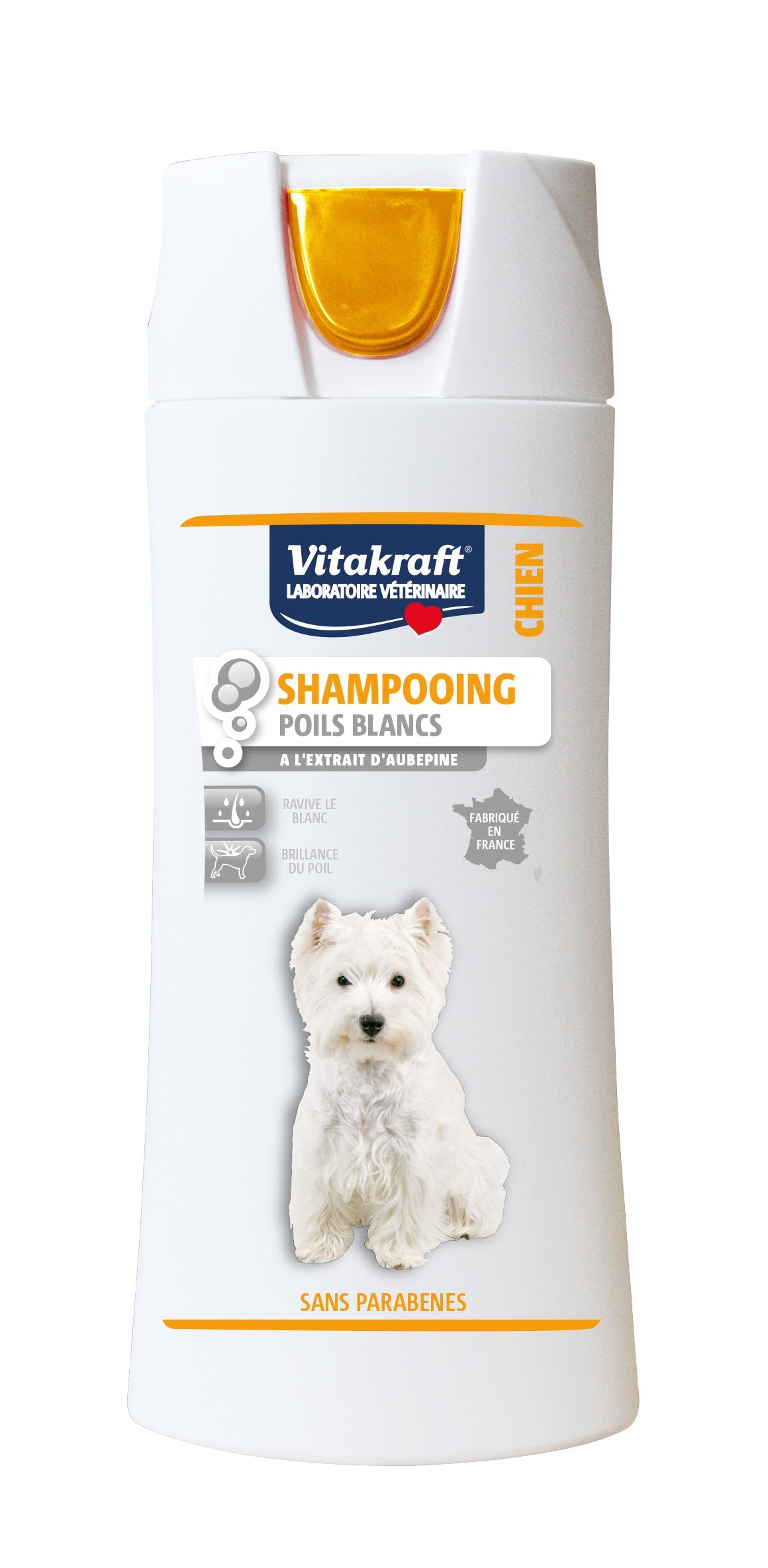 VITAKRAFT Shampooing Poils Blancs Chien 250ml