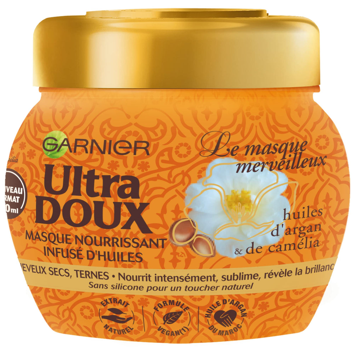 ULTRA DOUX Soin Réparateur Argan-Camélia 340 ml