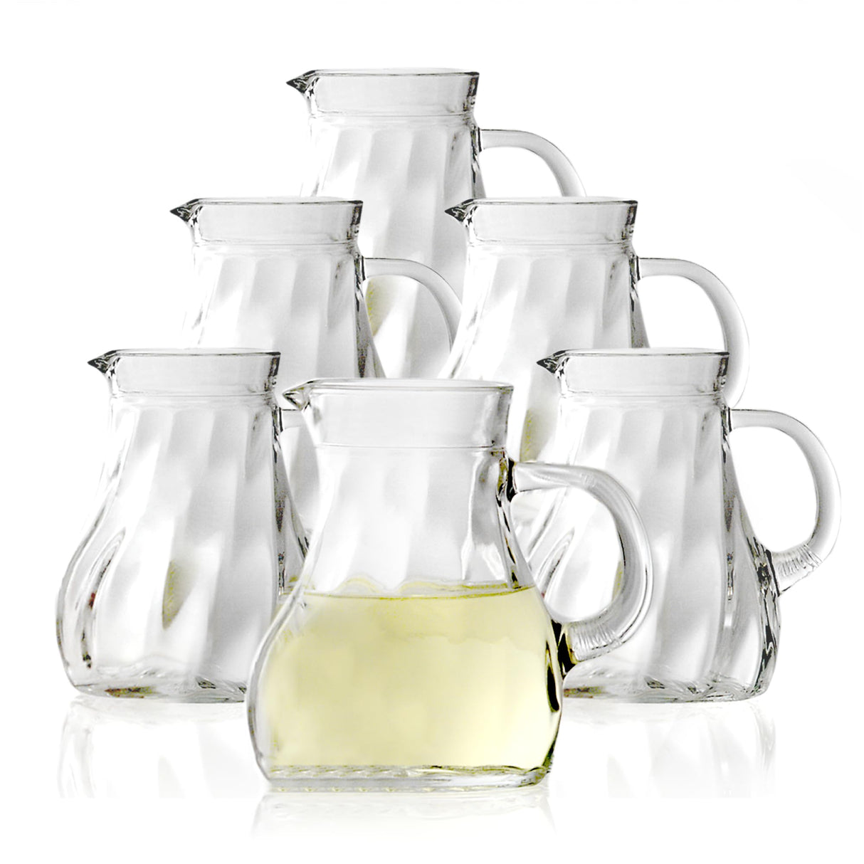 OBERGLAS Lot de 6 Carafes Waveless 1 L