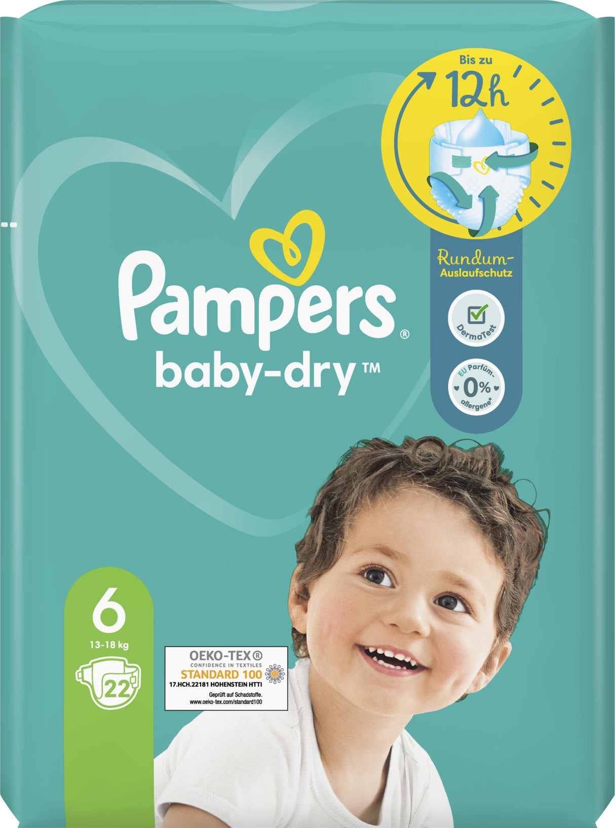 PAMPERS Baby Dry Taille 6 Pack de 22